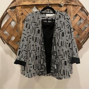 Hunter Bell Open Front Swing Style Jacket Size Large